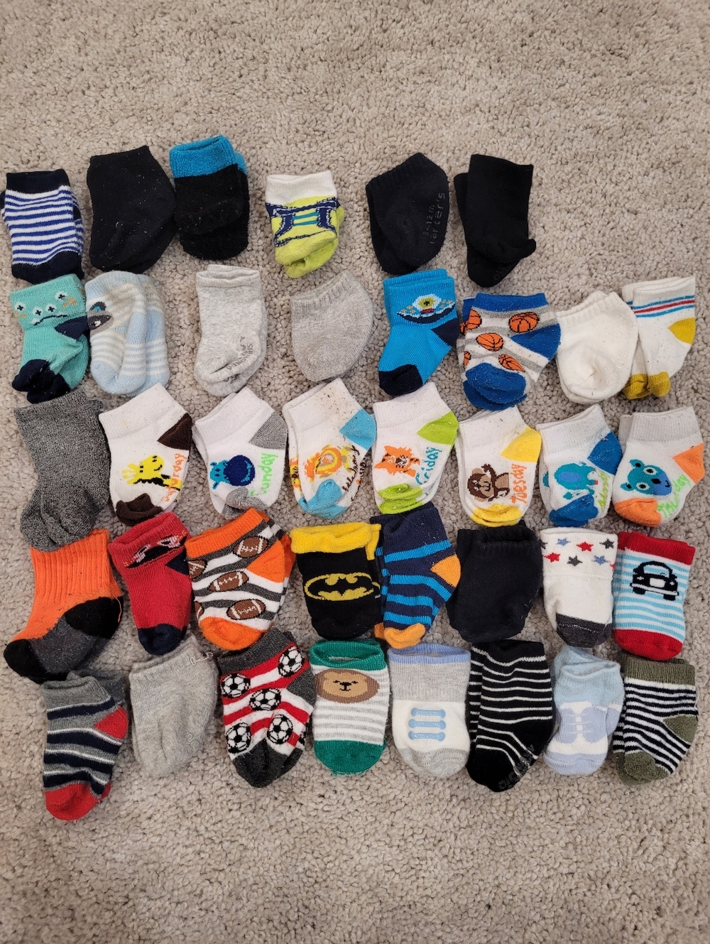 Bundle of 38 Baby Socks
